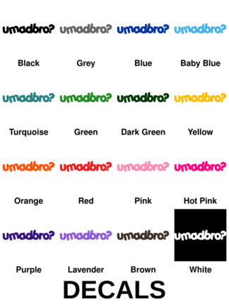 umadbro Decals